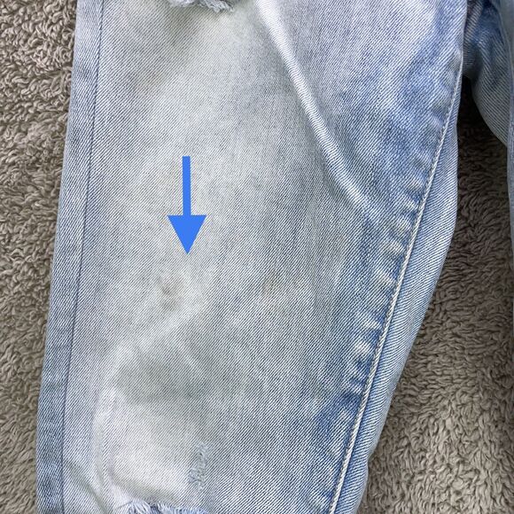 American Eagle Distressed Skinny Slim Stretch Light Wash Demim Jeans Size 6x31 - Picture 3 of 11